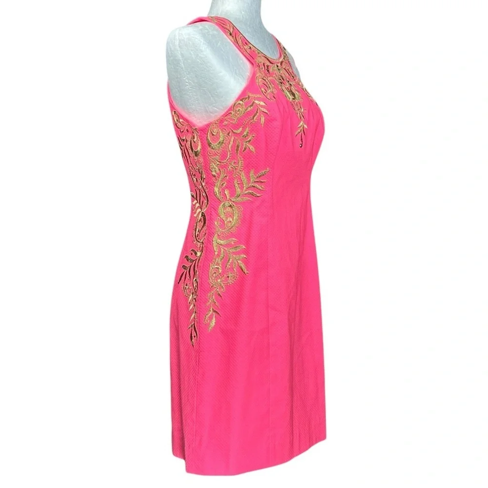 NEW Lily Pulitzer Tina Embroidered Shift Dress 2 Cruise Resort Old Money